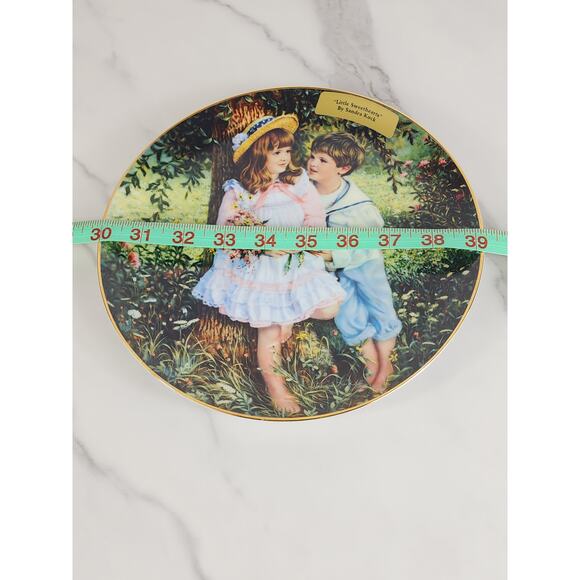 Little Sweethearts Sandra Kuck Fine China Year 1987 Wall Decor Plate 9" USA - Picture 11 of 11